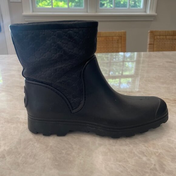 Gucci Marmont Wellington Rain Boots, Size 9 - Picture 4 of 12